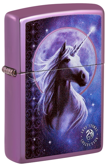 Zippo CI407691 24747 Anne Stokes Collection High Polish Purple Windproof Lighter