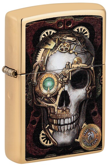 Zippo CI406569 254B Anne Stokes Collection High Polish Brass Windproof Lighter