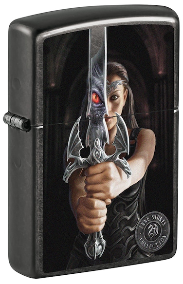 Zippo CI017395 28378 Anne Stokes Collection Gray Windproof Lighter