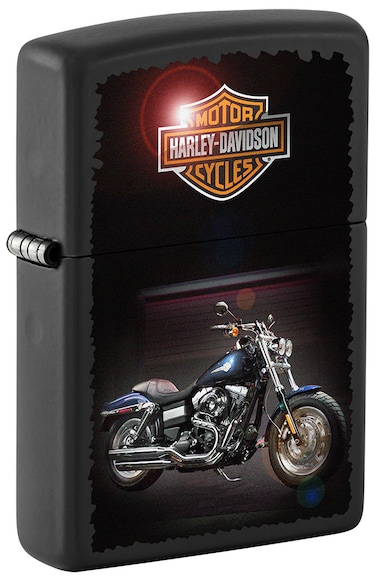 Zippo CI009587 218 Harley Davidson Black Matte Windproof Lighter
