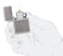 Zippo AE401301 28973 Zippo Flame Design Armor Antique Silver Plate Windproof Lighter