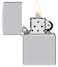 Zippo AE401301 167 Zippo Flame Design Armor High Polish Chrome Windproof Lighter