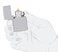 Zippo AE401301 167 Zippo Flame Design Armor High Polish Chrome Windproof Lighter
