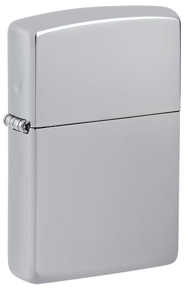 Zippo AE401301 167 Zippo Flame Design Armor High Polish Chrome Windproof Lighter