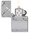 Zippo AE401058 167 Diamond Plate Chain Design Armor High Polish Chrome Windproof Lighter