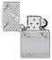 Zippo AE401058 167 Diamond Plate Chain Design Armor High Polish Chrome Windproof Lighter