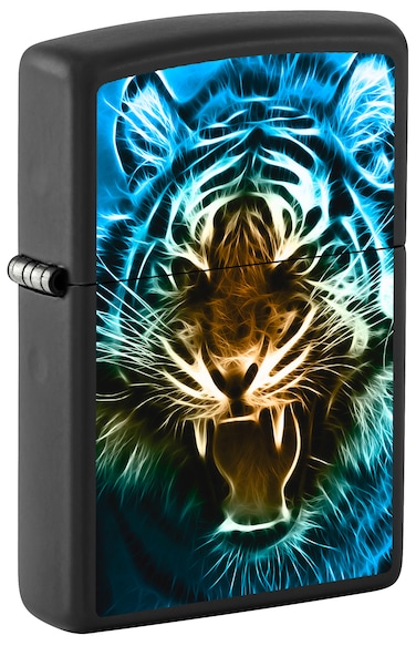 Zippo CI400583 218 Digital Tiger Black Matte Windproof Lighter