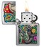 Zippo 48635 200 Freaky Nature Design Brushed Chrome Windproof Lighter