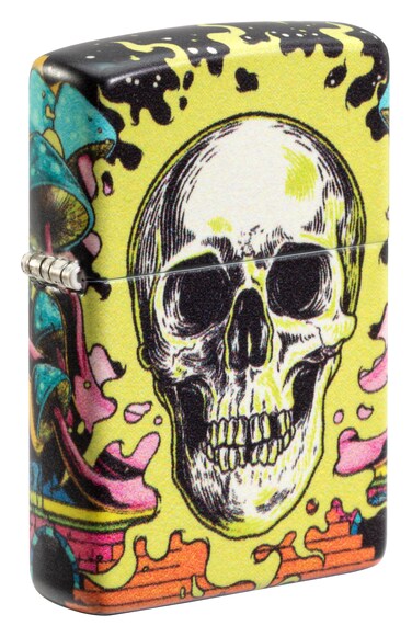 Zippo 48640 49193 Skull Design Glow In The Dark Windproof Lighter