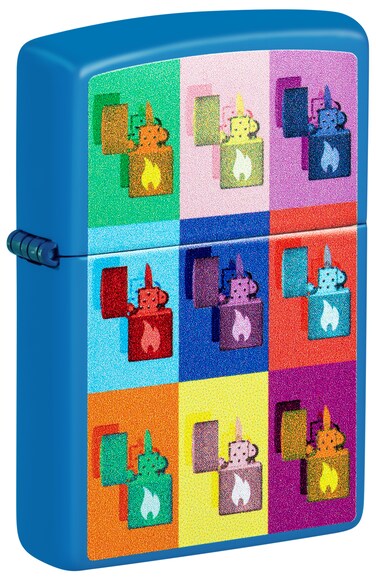 Zippo 48722 239 Pop Art Zippo Design Navy Matte Windproof Lighter