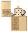 Zippo CI411712 254B Solid Brass Luxury High Polish Brass Windproof Lighter