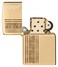Zippo CI411712 254B Solid Brass Luxury High Polish Brass Windproof Lighter