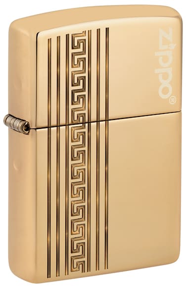 Zippo CI411712 254B Solid Brass Luxury High Polish Brass Windproof Lighter
