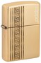 Zippo CI411712 254B Solid Brass Luxury High Polish Brass Windproof Lighter