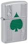 Zippo AE401575 167 Ace Design Armor High Polish Chrome Windproof Lighter