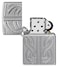 Zippo AE400714 167 Greek Pattern Armor High Polish Chrome Windproof Lighter