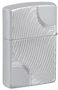 Zippo AE184964 167 Angled Curves Armor High Polish Chrome Windproof Lighter