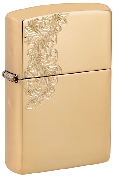 Zippo AE401576 169 Vintage Frame Armor High Polish Brass Windproof Lighter
