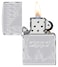 Zippo 48838 167 Zippo Flame Design Armor High Polish Chrome Windproof Lighter