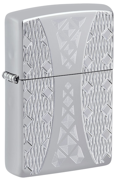 Zippo AE400241 167 Diamonds Armor High Polish Chrome Windproof Lighter