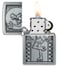 Zippo 48904 200 Waitress Emblem Brushed Chrome Windproof Lighter