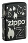 Zippo 48908 218 Zippo Design Black Matte Windproof Lighter
