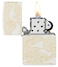 Zippo 48909 214 Pattern Design White Matte Windproof Lighter