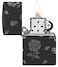 Zippo 48931 218 Flower Skulls Design Black Matte Windproof Lighter