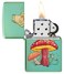 Zippo 48973 28129 Mystical Frog Design High Polish Green Windproof Lighter