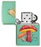 Zippo 48973 28129 Mystical Frog Design High Polish Green Windproof Lighter