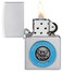 Zippo 48975 205 Navy Emblems Satin Chrome Windproof Lighter