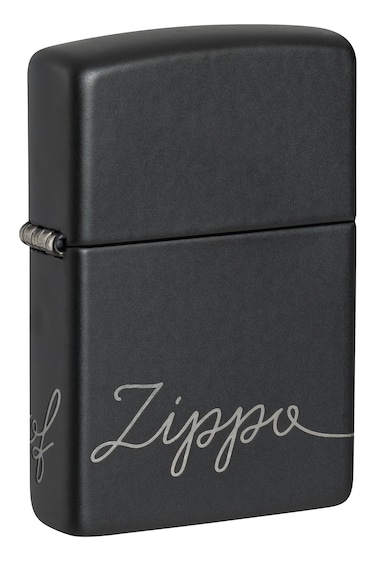 Zippo 48979 218 Zippo Design Black Matte Windproof Lighter