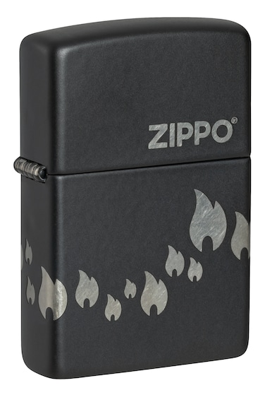 Zippo 48980 218 Zippo Design Black Matte Windproof Lighter