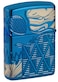Zippo 49705 20446 Skull Design High Polish Blue Windproof Lighter