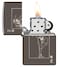 Zippo 49797 150 Windy Design Black Ice Windproof Lighter