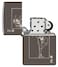 Zippo 49797 150 Windy Design Black Ice Windproof Lighter