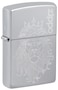 Zippo AE400879 250 Lion Auto Engrave Design High Polish Chrome Windproof Lighter