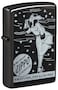 Zippo 48456 24756 Windy Design High Polish Black Windproof Lighter