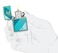 Zippo 48457 49191 Teal Windy Design High Polish Teal Windproof Lighter