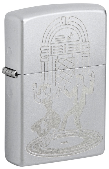 Zippo 48728 205 Dance Design Satin Chrome Windproof Lighter