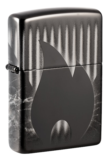 Zippo 48738 24756 Zippo Design High Polish Black Windproof Lighter