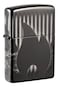 Zippo 48738 24756 Zippo Design High Polish Black Windproof Lighter