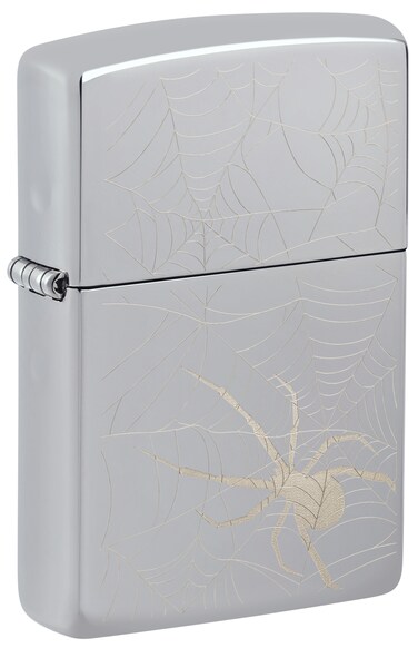 Zippo 48767 250 Web Design High Polish Chrome Windproof Lighter