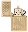 Zippo AE400046 254B Solid Brass High Polish Brass Windproof Lighter