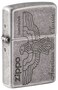 Zippo MP223394 121FB Zippo American Classic Antique Silver Windproof Lighter