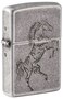 Zippo MP401603 121FB Tattoo Horse Design Antique Silver Windproof Lighter