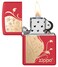 Zippo MP403834 233 Florentine Zippo Design Red Matte Windproof Lighter