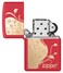 Zippo MP403834 233 Florentine Zippo Design Red Matte Windproof Lighter