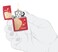 Zippo MP403834 233 Florentine Zippo Design Red Matte Windproof Lighter