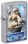 Zippo CI007466 207 Mazzi Tall Ship Street Chrome Windproof Lighter